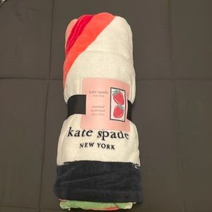 Kate Spade strawberry oversized beach towel